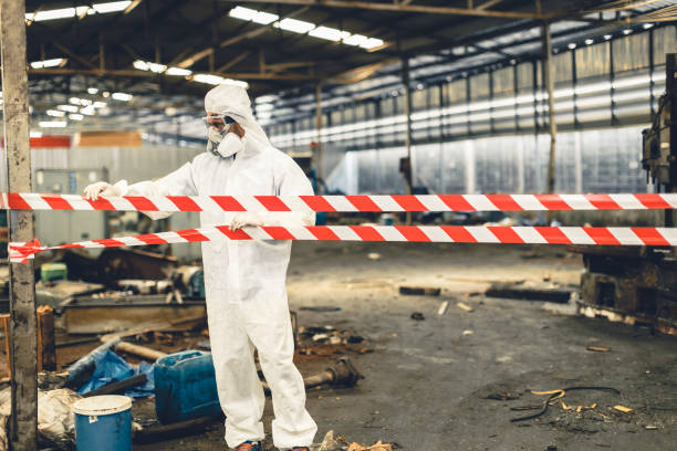 Professional Trauma Scene Cleanup technician working in East Dennis, MA